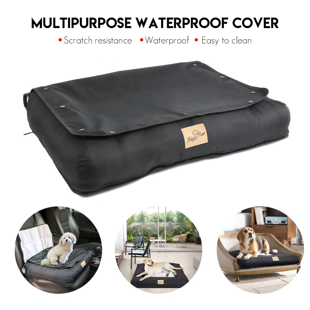 BINGOPAW Car Seat Bed For Dogs Waterproof Cushion Pad Cover
