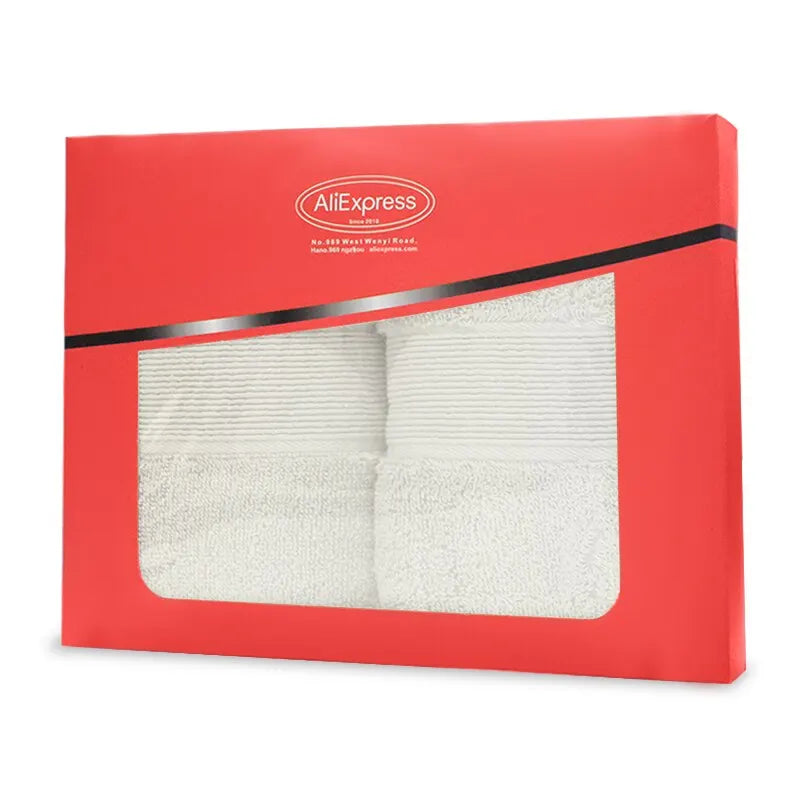 100 Percent Cotton Bath Towel Twin Pack Thickened Absorbent Soft