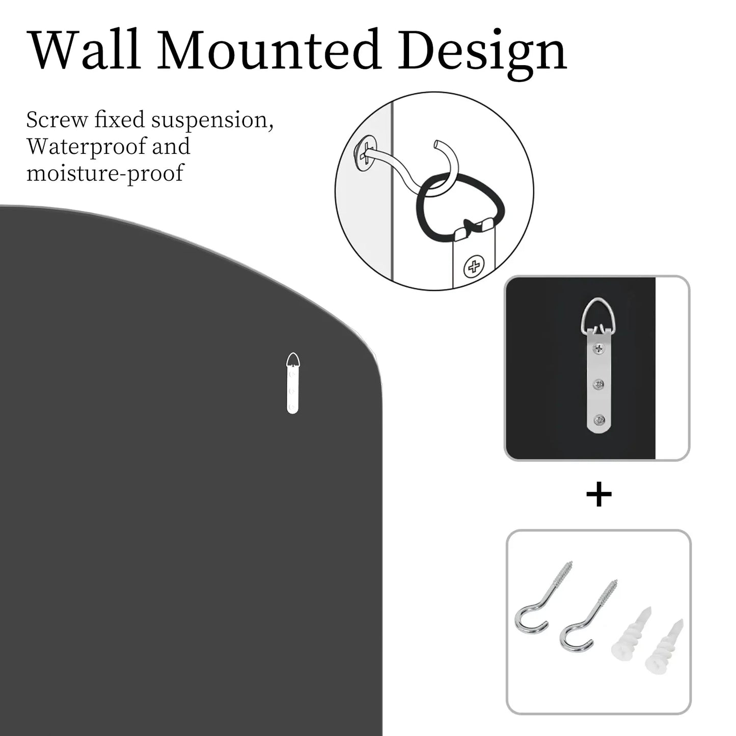 Arched Wall Mirror With Beveled Edge Venetian Style Glass