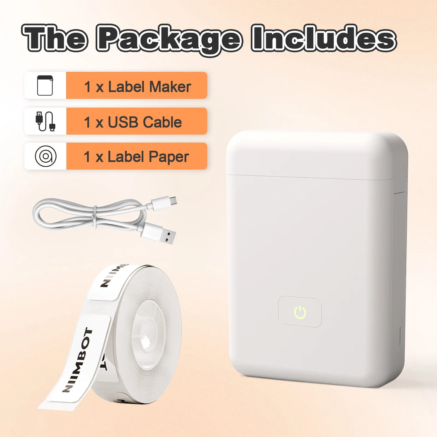 TakeYou Mini Portable Bluetooth Thermal Label Printer For Home Office