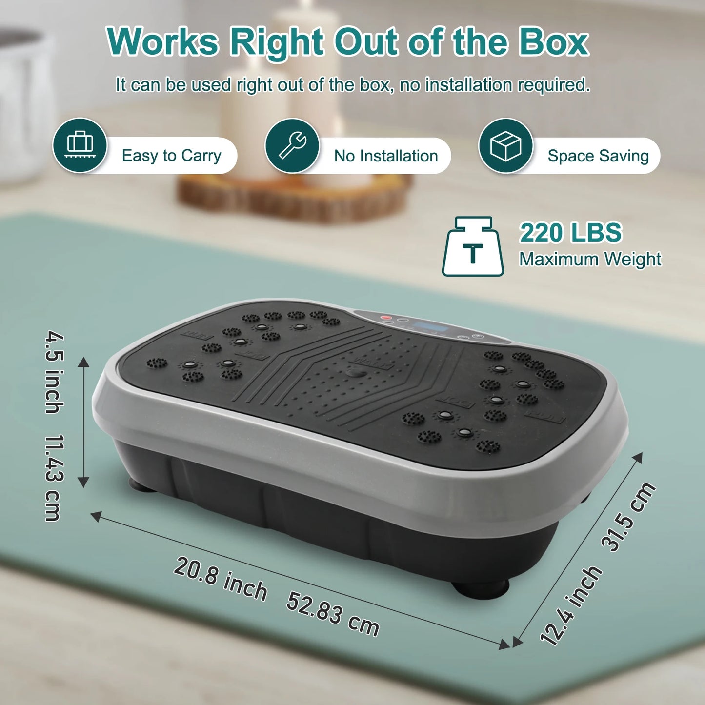 Vibration Plate Exercise Machine For Fat Burning Home Fitness