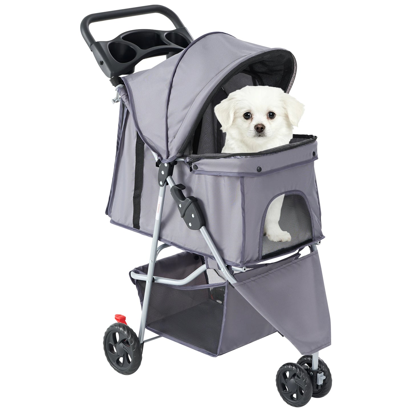 Foldable Pet Stroller Three Wheel for Small Dogs and Cats