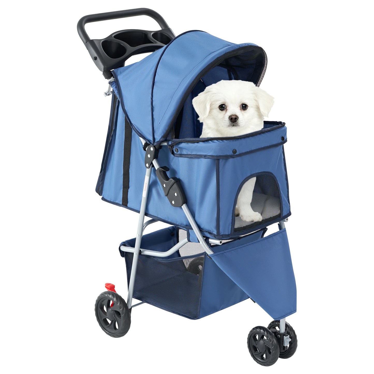 Foldable Pet Stroller Three Wheel for Small Dogs and Cats