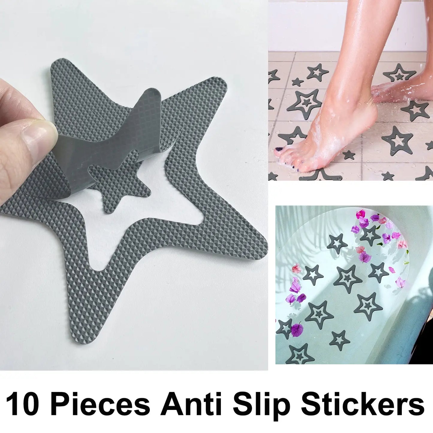 Anti Slip Shower Tread Stickers 10 Pack Bathtub And Shower