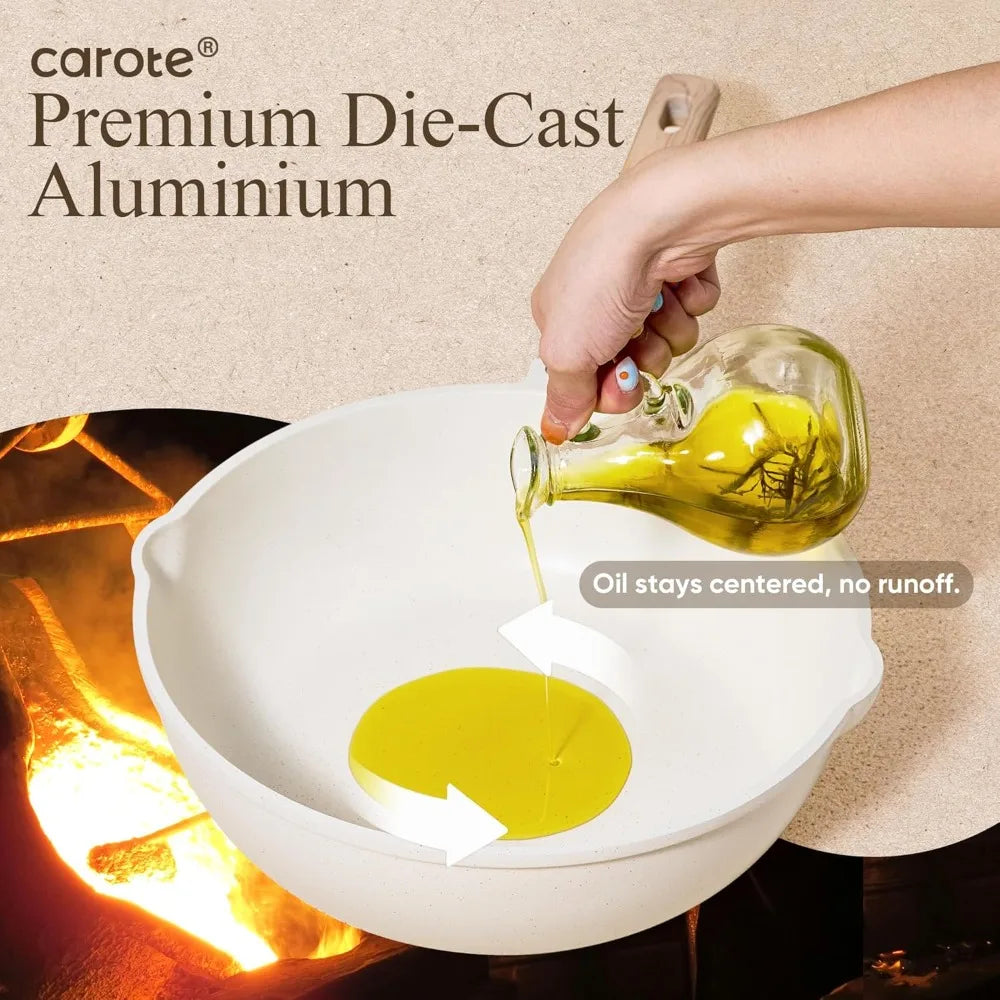 Carote 21Pcs Pots And Pans Set Nonstick Cookware Induction Ready