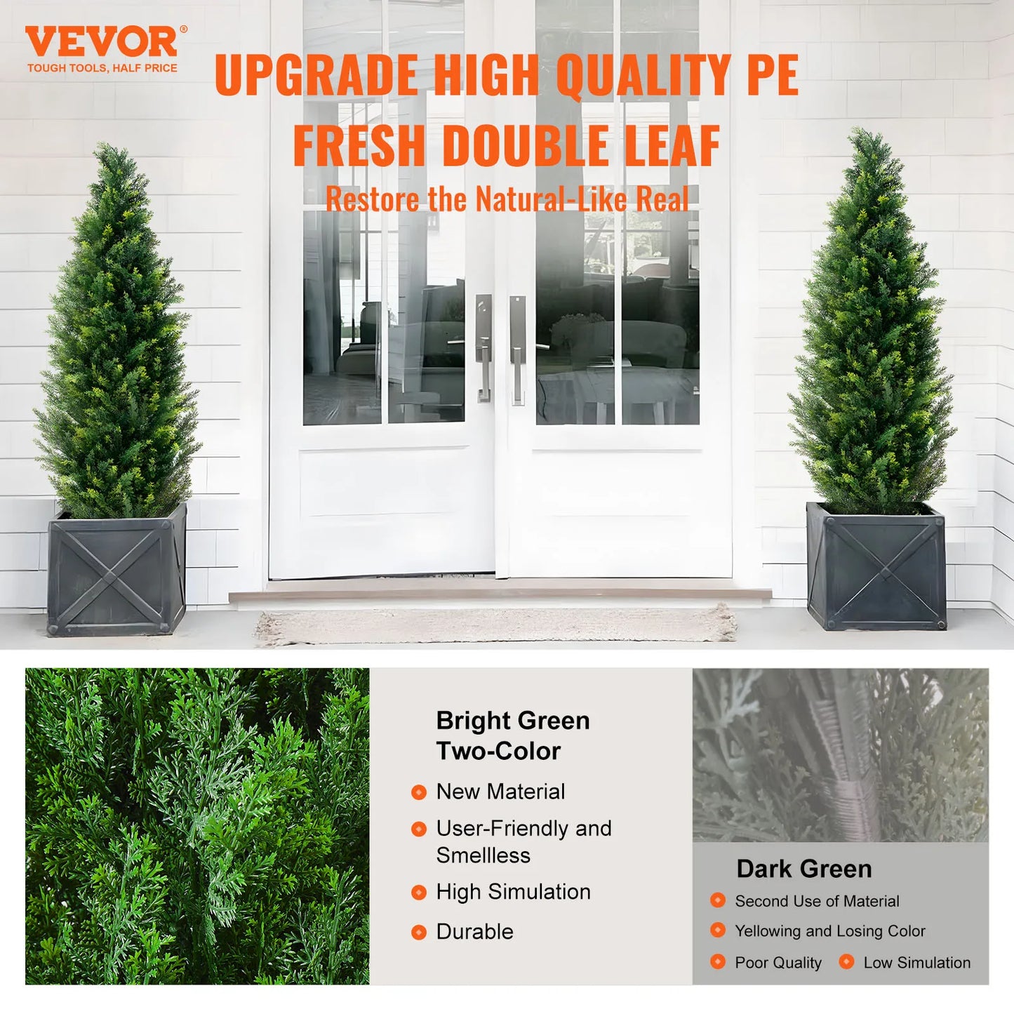 SucceBuy Cedar Topiary Tree Artificial Outdoor Home Decor