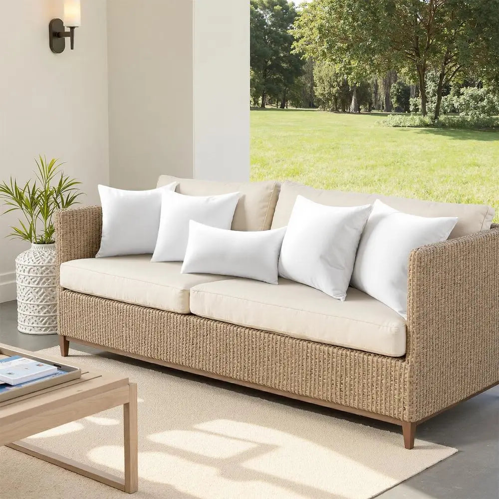 Outdoor Pillows Set Of 2 Waterproof Decorative Throw Cushions