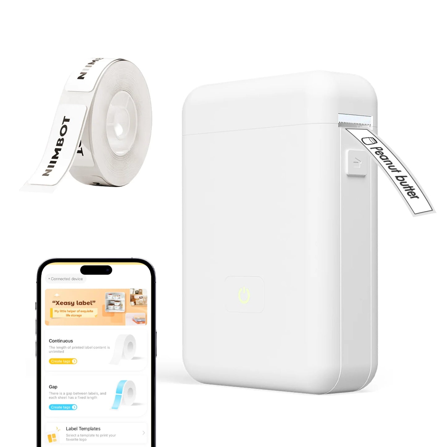 TakeYou Mini Portable Bluetooth Thermal Label Printer For Home Office