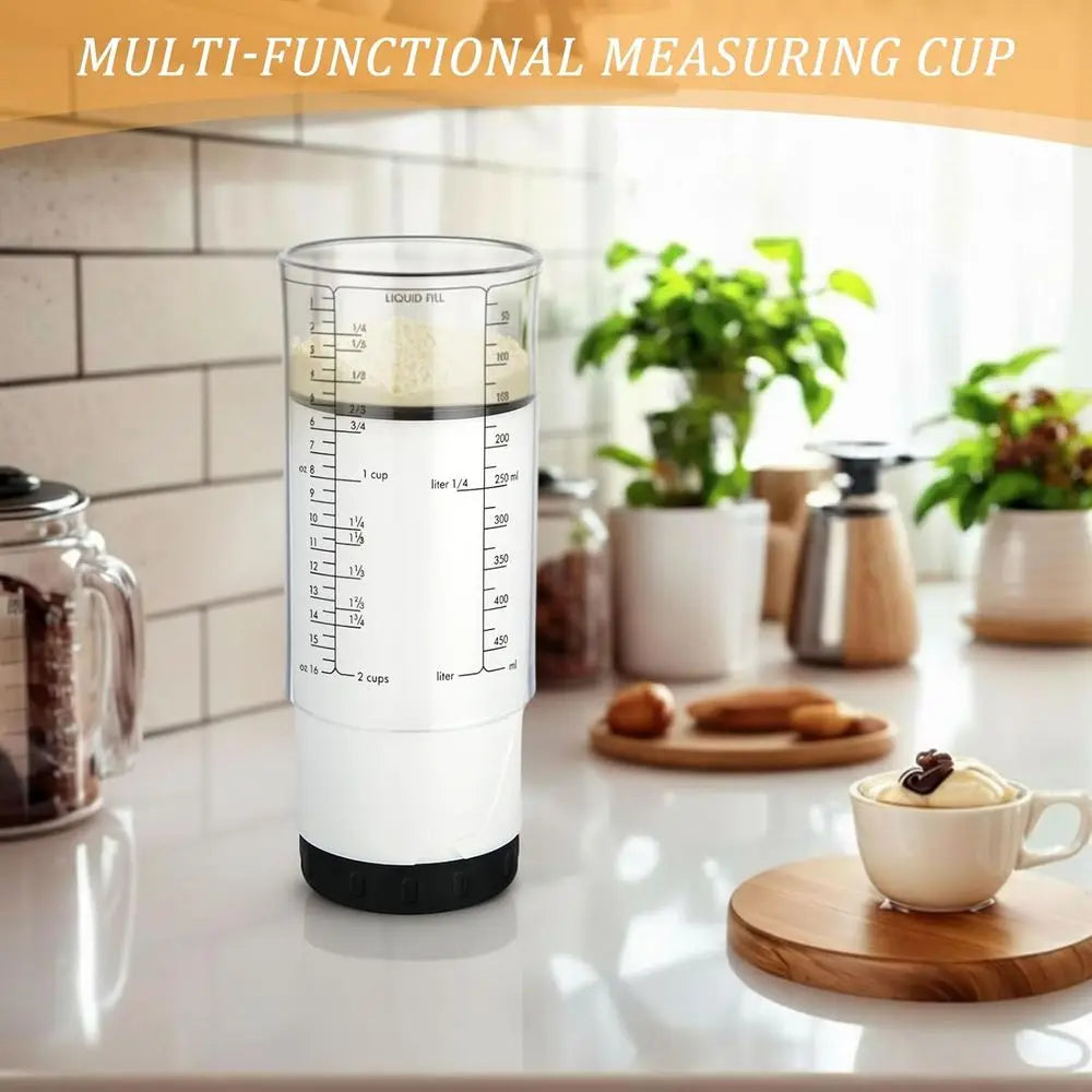 Adjustable Measuring Cups And Spoons Set With 2 Cup Capacity