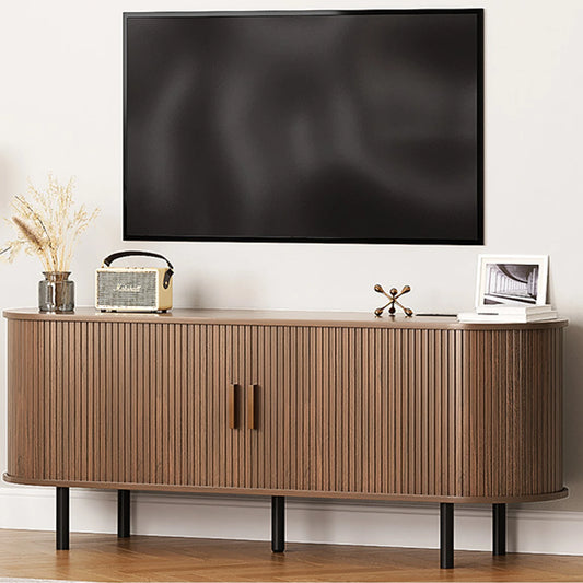 ONBRILL Modern TV Stand With Power Outlet And Storage