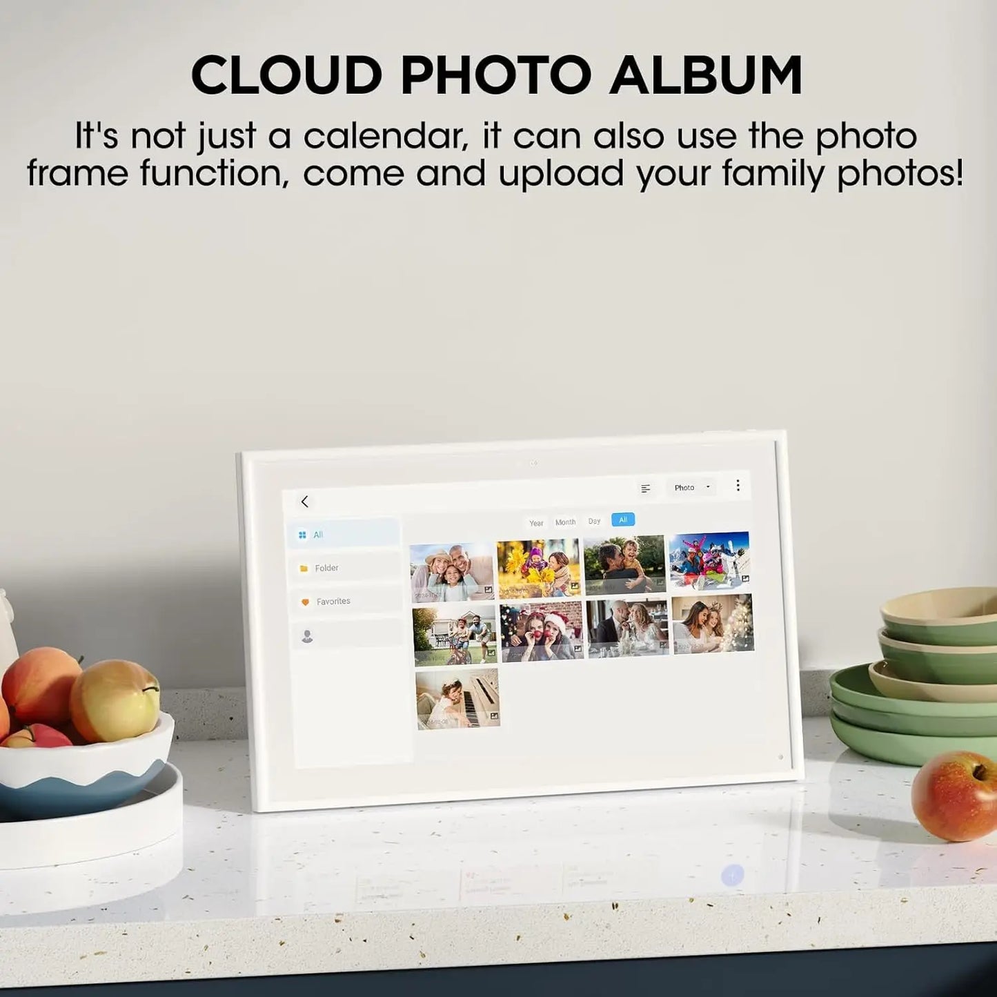 Smart Digital Calendar Wall Display For Family Meal Planner