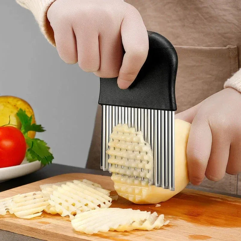 Stainless Steel Wave Knife Potato Cutter For French Fries