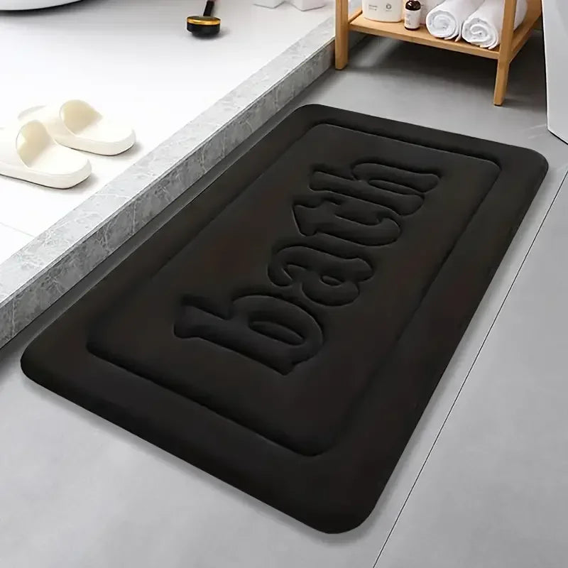 Bathroom Non Slip PVC Bath Mat Water Absorbing For Shower