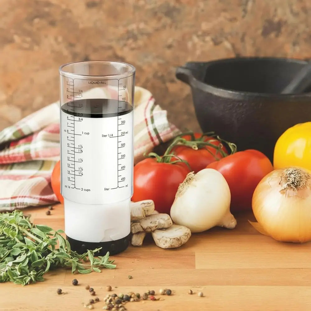 Adjustable Measuring Cups And Spoons Set With 2 Cup Capacity