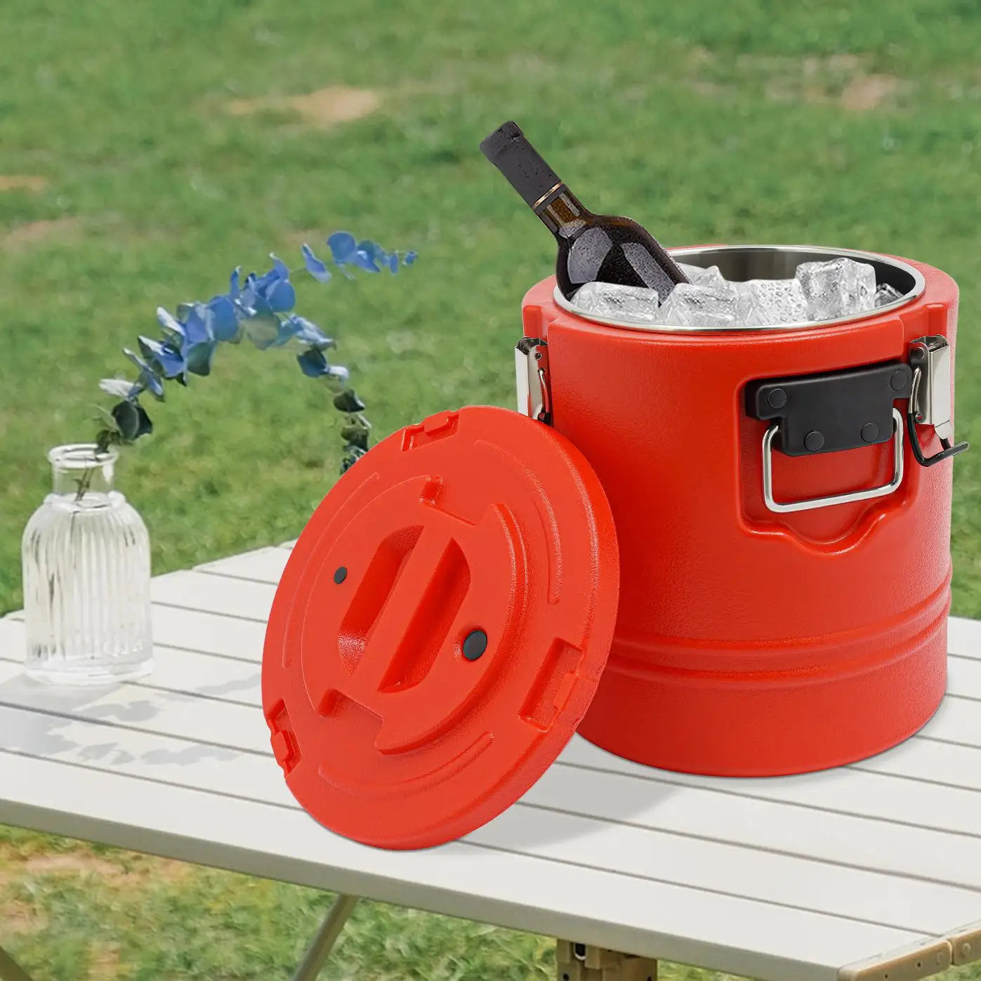 Portable Insulated Soup Bucket Hot 4-6 Hours Cold 6-8 Hours