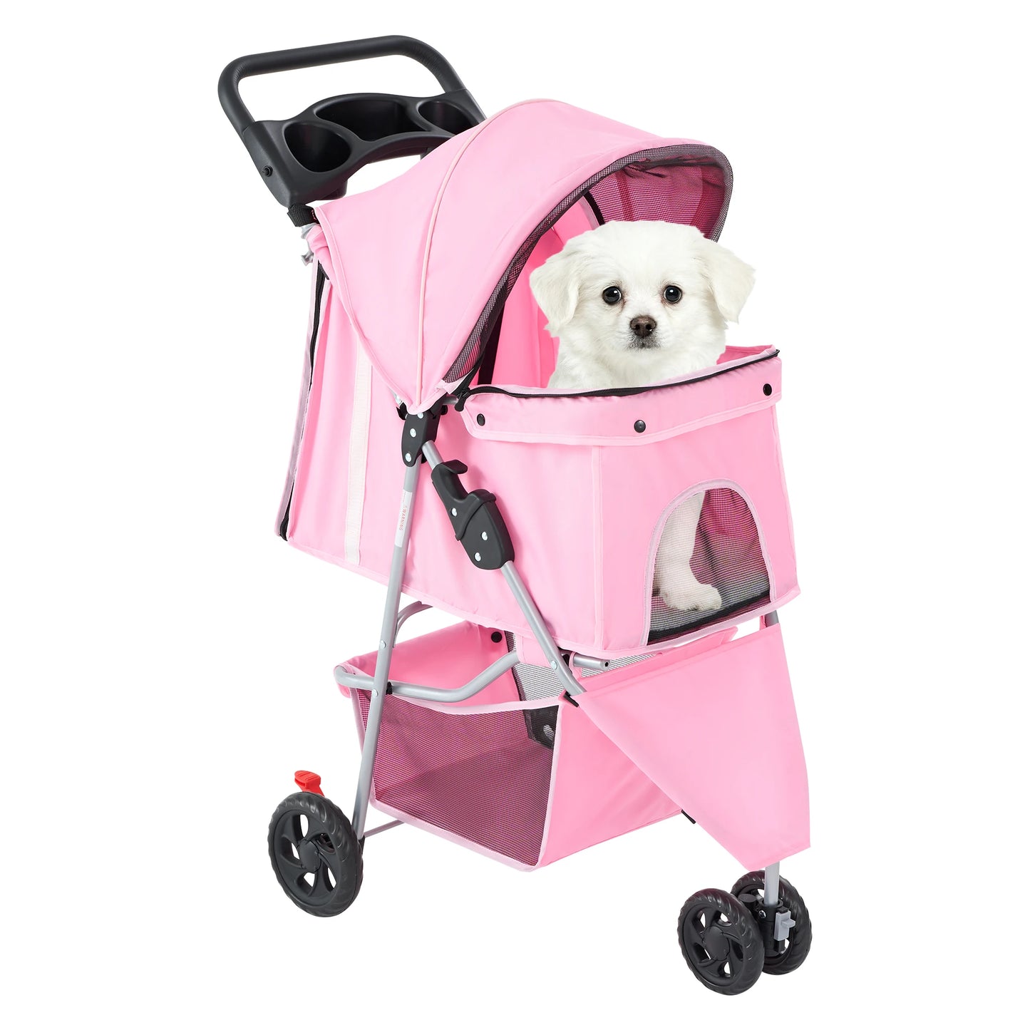 Foldable Pet Stroller Three Wheel for Small Dogs and Cats
