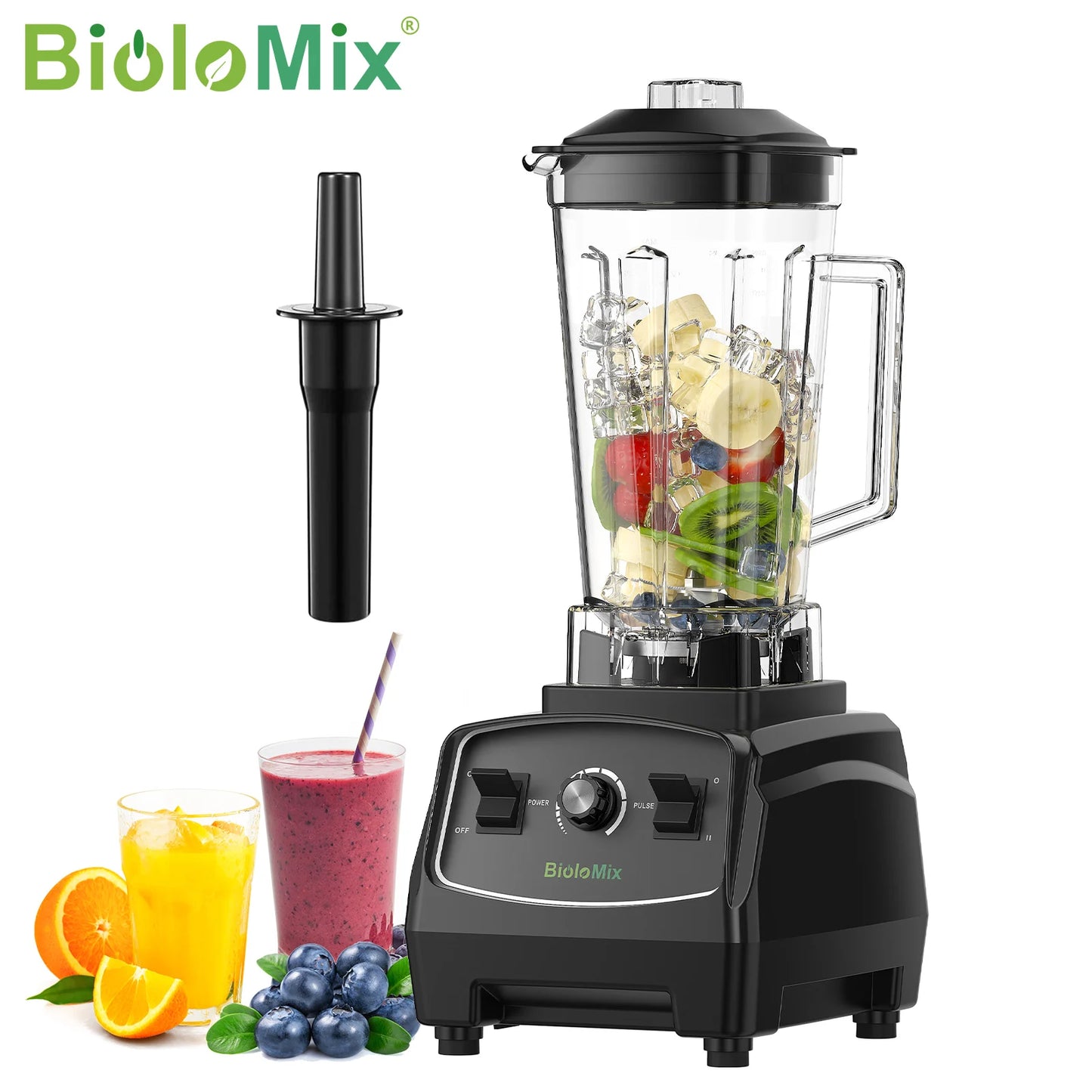 Biolomix 2200W Heavy Duty Commercial Blender Mixer Juicer