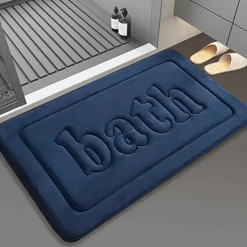 Bathroom Non Slip PVC Bath Mat Water Absorbing For Shower