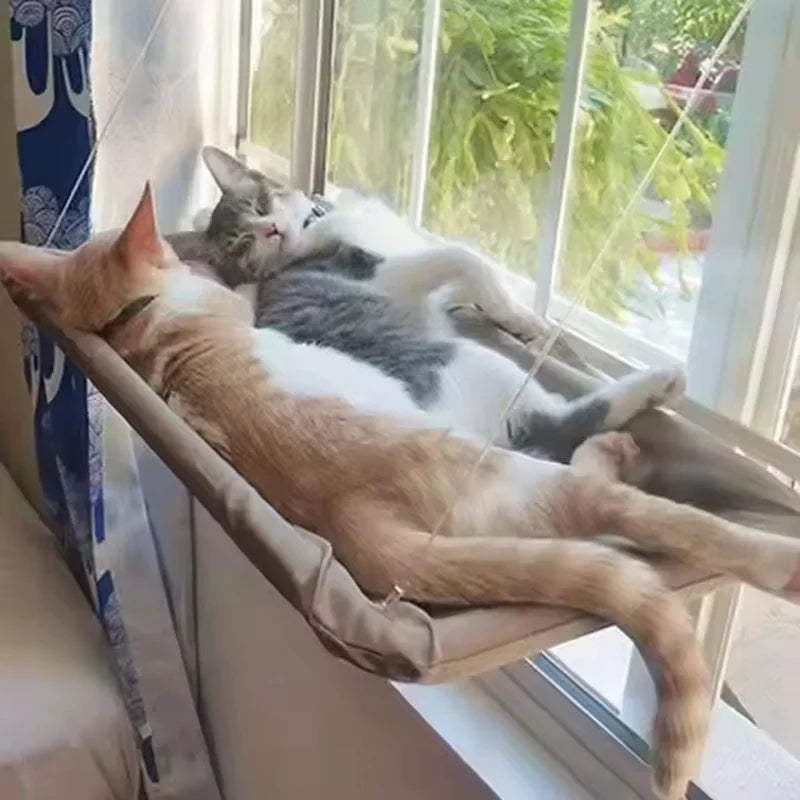 Ultra Soft Cat Window Hammock Bed Securely Mounted Space Saving Perch