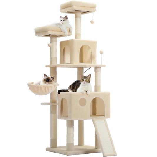 PAWZ Road Multi-Level Cat Tree With Sisal Post Hammock