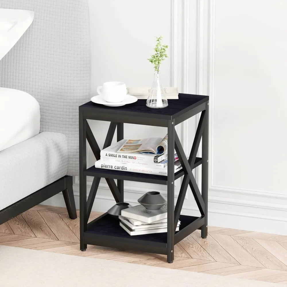 Industrial X-Design Coffee Table Set Of 3 For Living Room