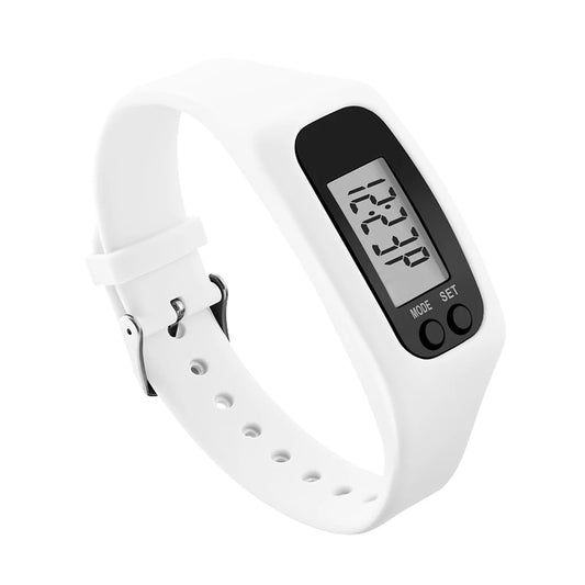 LED Pedometer Bracelet With 12 Hour 24H Time Display