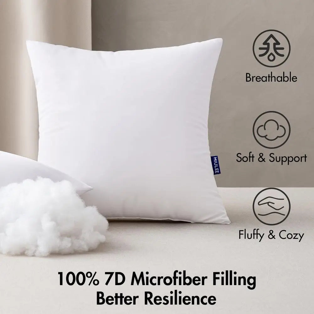 Outdoor Pillows Set Of 2 Waterproof Decorative Throw Cushions