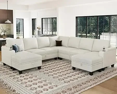 Modular Sectional Sofa With Storage U Shape Corner Couch