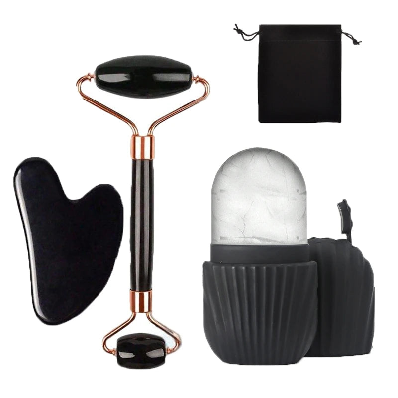 Ice Face Roller Set For Facial Massage And Contouring