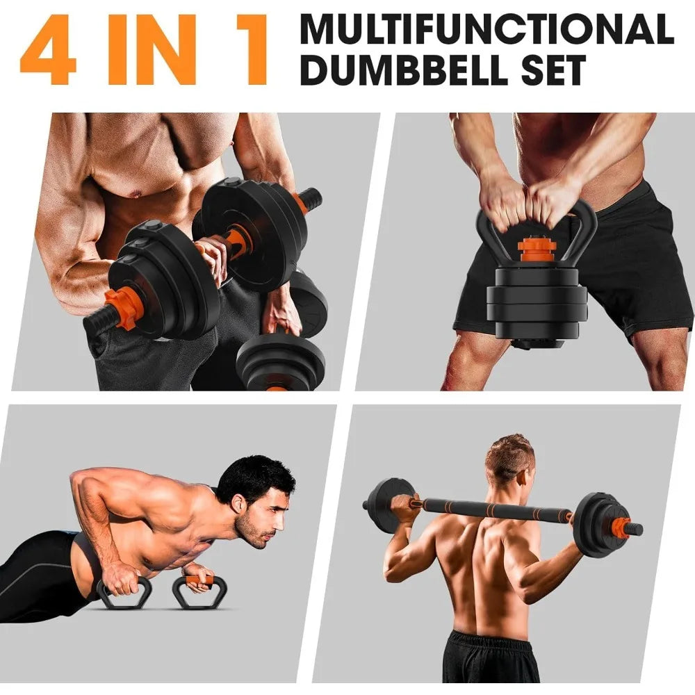 Stepwaver Adjustable Dumbbell Set 4 In 1 Multipurpose Weights