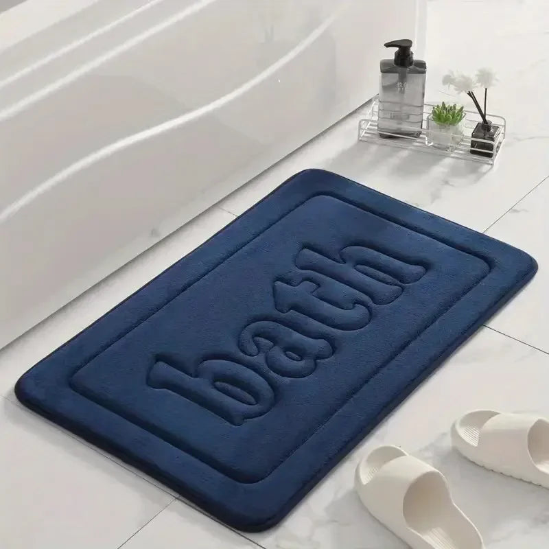 Bathroom Non Slip PVC Bath Mat Water Absorbing For Shower