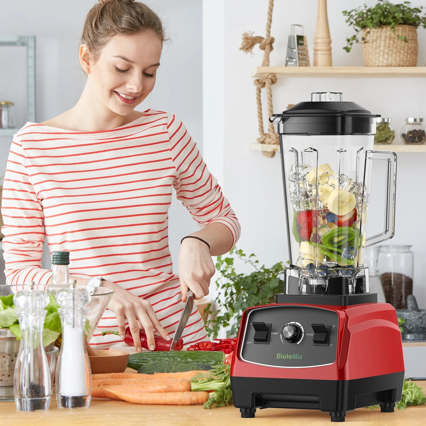 Biolomix 2200W Heavy Duty Commercial Blender Mixer Juicer