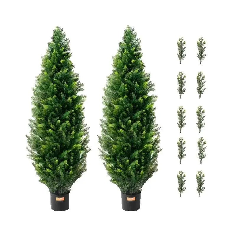SucceBuy Cedar Topiary Tree Artificial Outdoor Home Decor