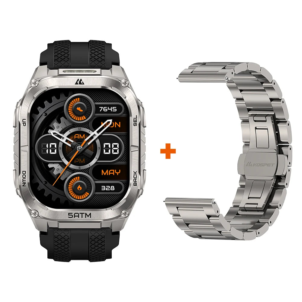Kospe Tank M4C Rugged Smartwatch With GPS And Flashlight