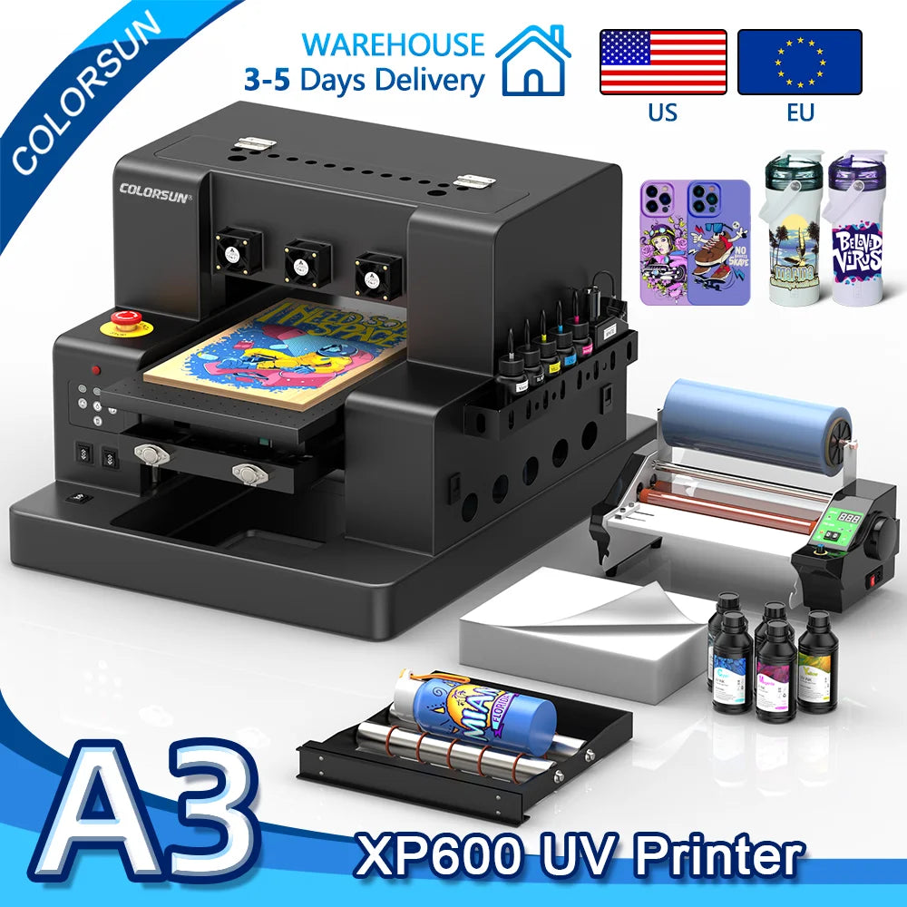 TOPPARTS Colorsun A3/A4 UV Printer XP600 L805 for DTF