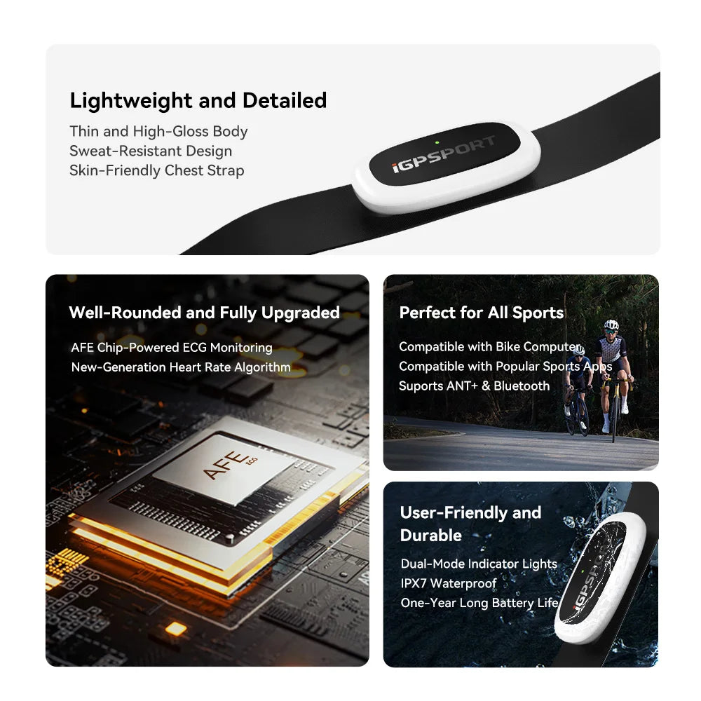 iGPSPORT HR50 Heart Rate Monitor Chest Strap For Fitness