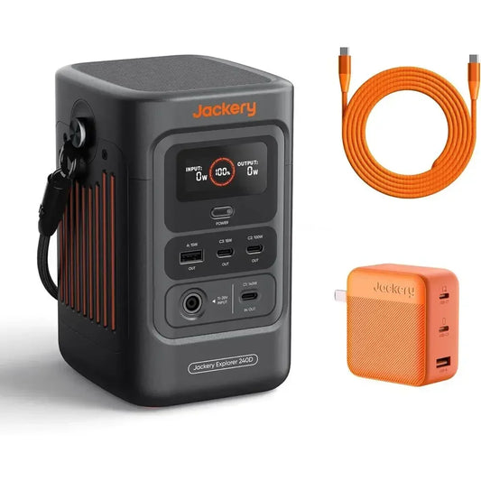 256Wh Portable Power Station With 102W Fast Charging 3 Port