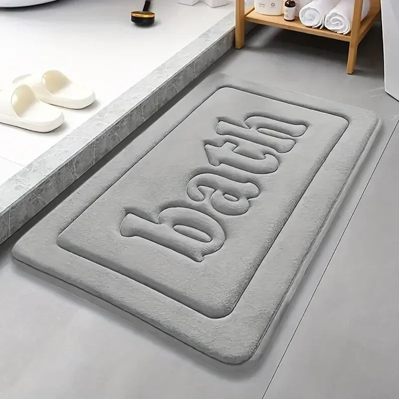 Bathroom Non Slip PVC Bath Mat Water Absorbing For Shower