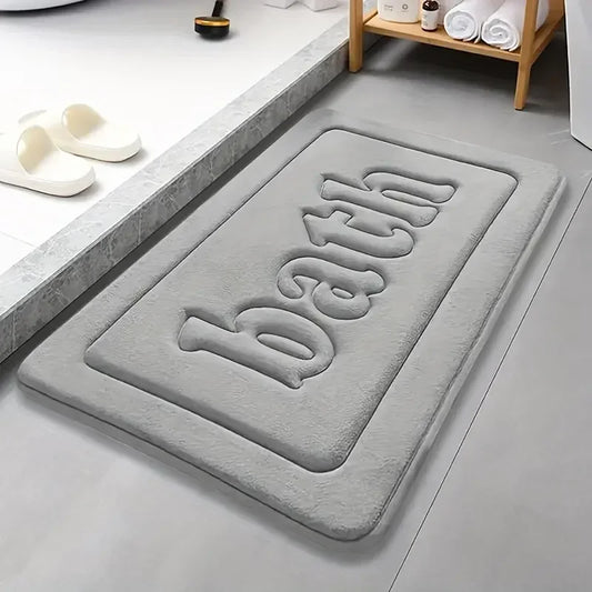 Bathroom Non Slip PVC Bath Mat Water Absorbing For Shower
