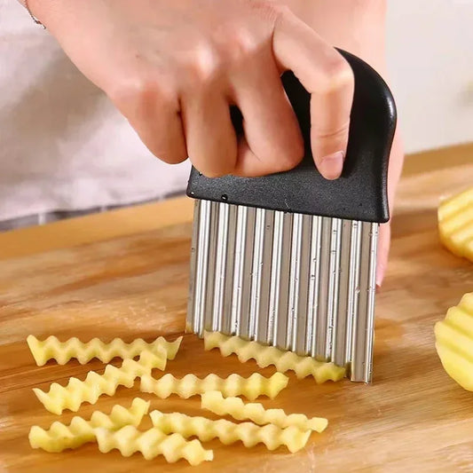 Stainless Steel Wave Knife Potato Cutter For French Fries