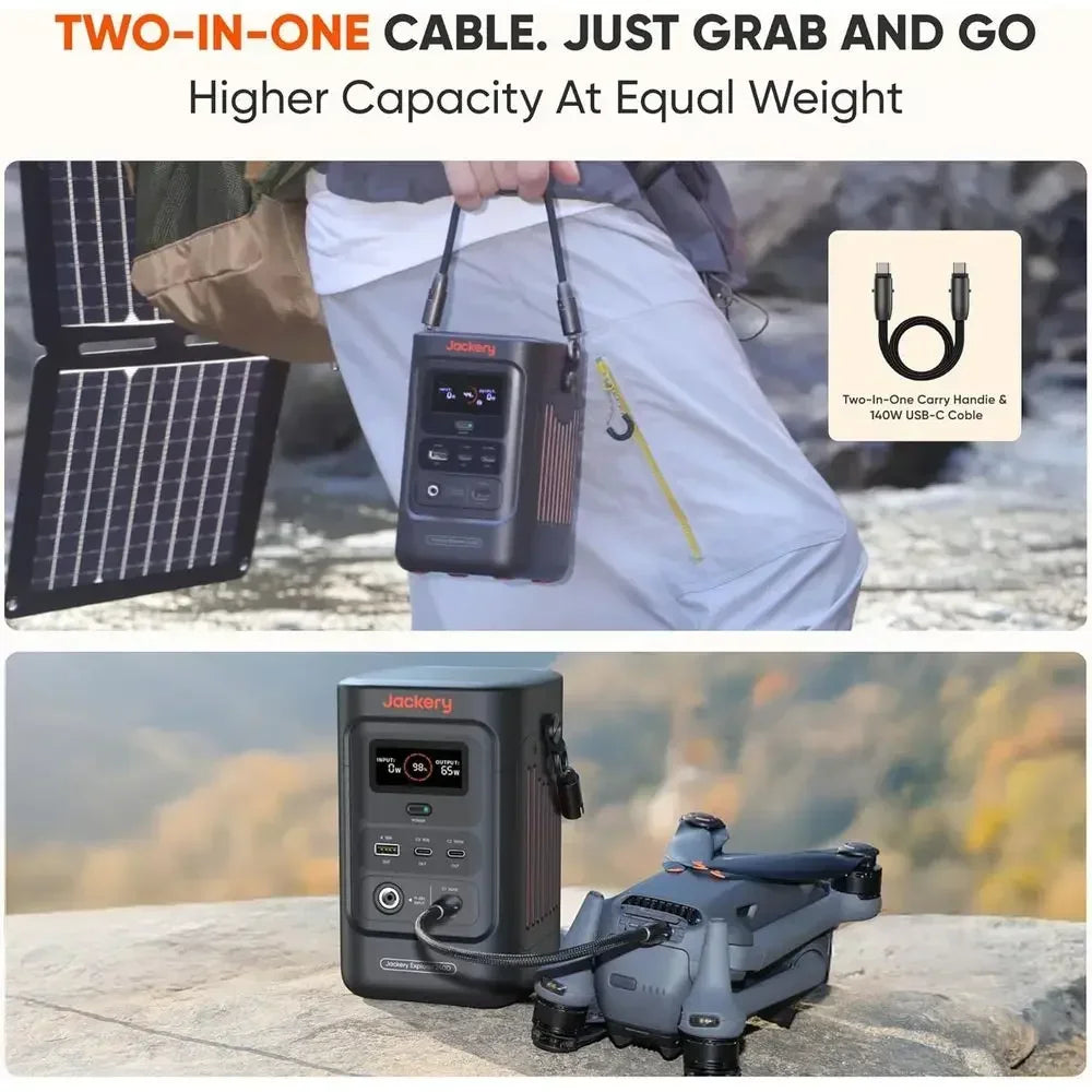 256Wh Portable Power Station With 102W Fast Charging 3 Port