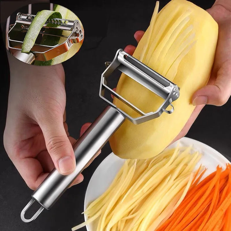 Kitchya Stainless Steel Double-Head Vegetable Peeler Multi-Function