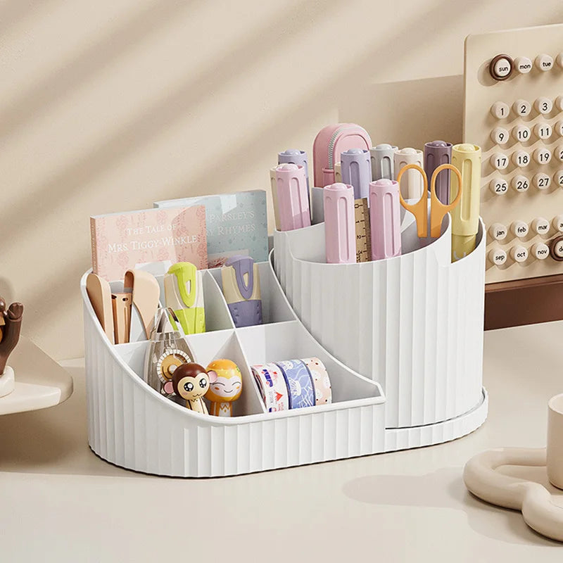 360 Degree Rotatable Cosmetic Organizer For Lipsticks And Brushes