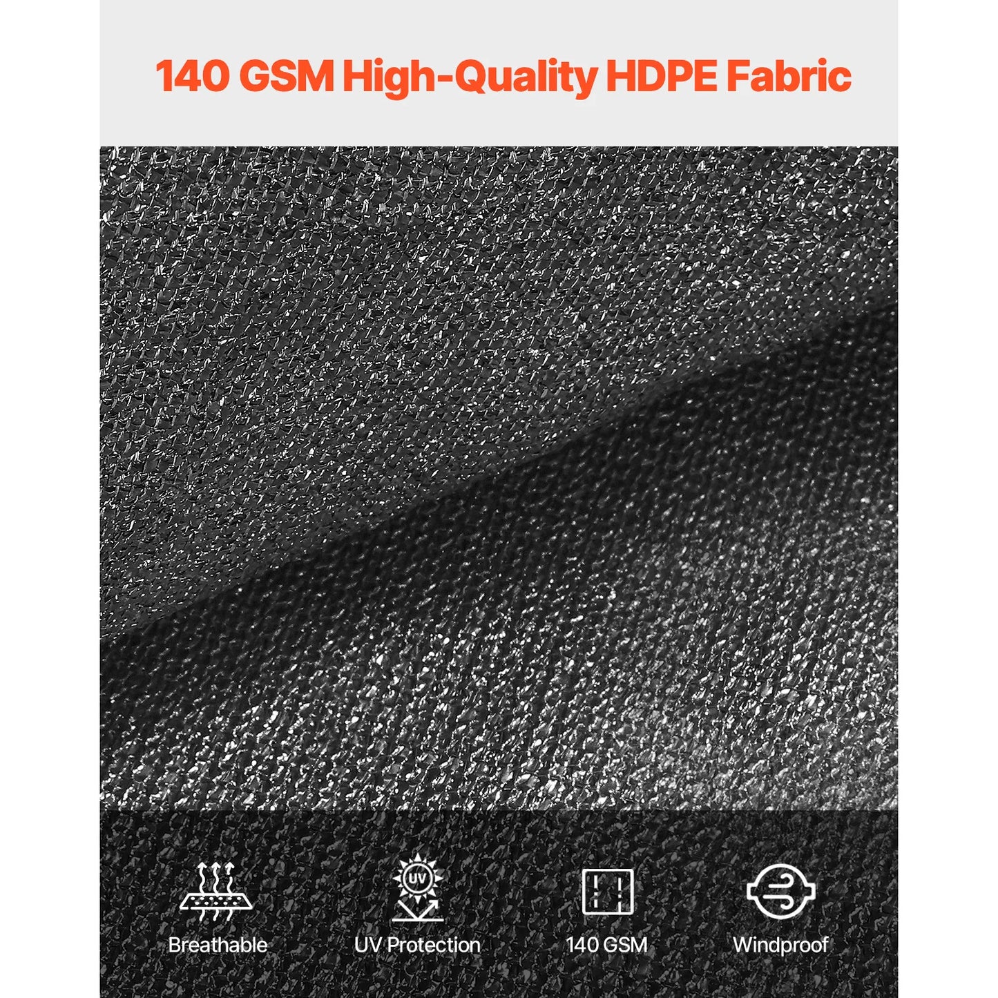 SucceBuy 90 Percent Sun Shade Cloth For Outdoor Backyard Pergola
