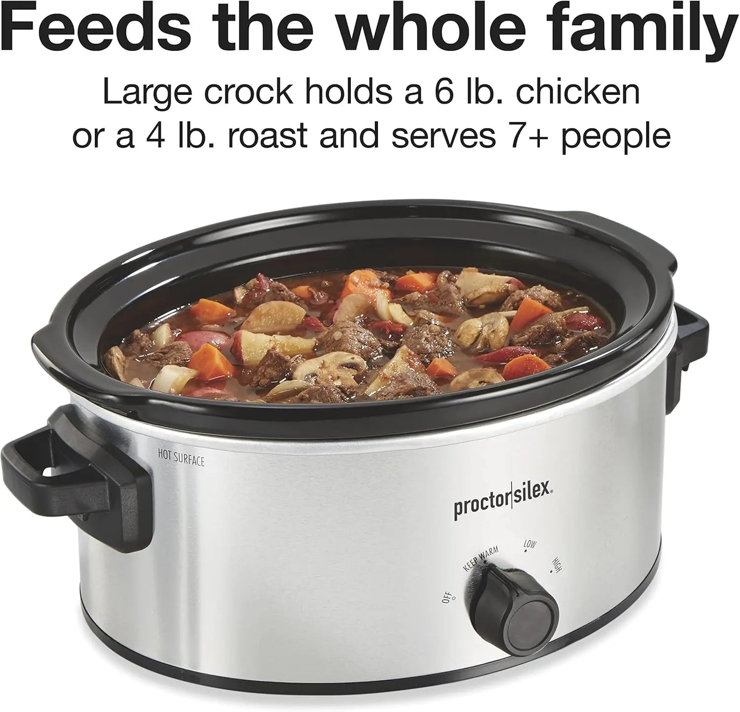 Abay Double Dish Slow Cooker With Dual Nonstick Inserts