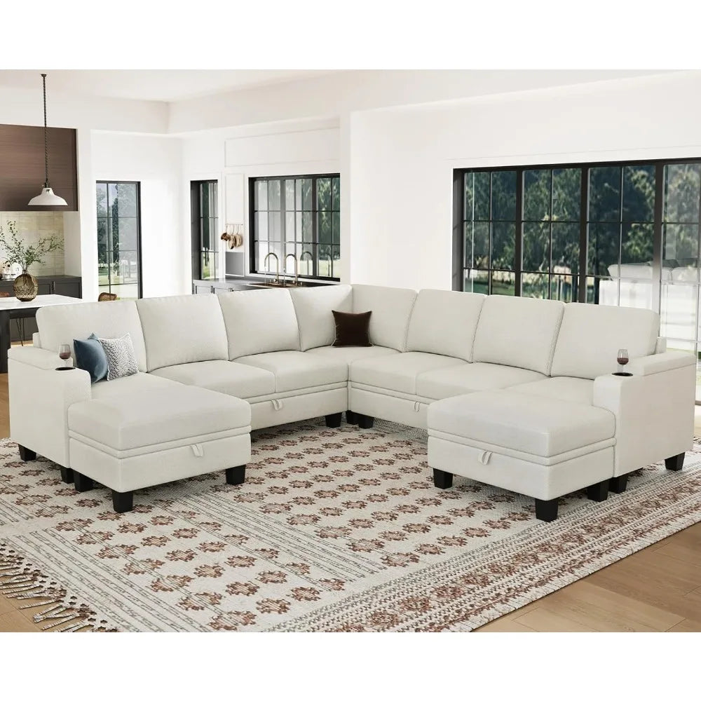 Modular Sectional Sofa With Storage U Shape Corner Couch