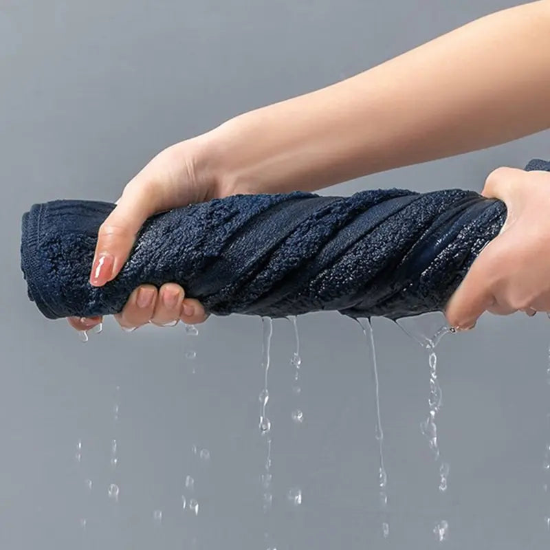 100 Percent Cotton Bath Towel Twin Pack Thickened Absorbent Soft