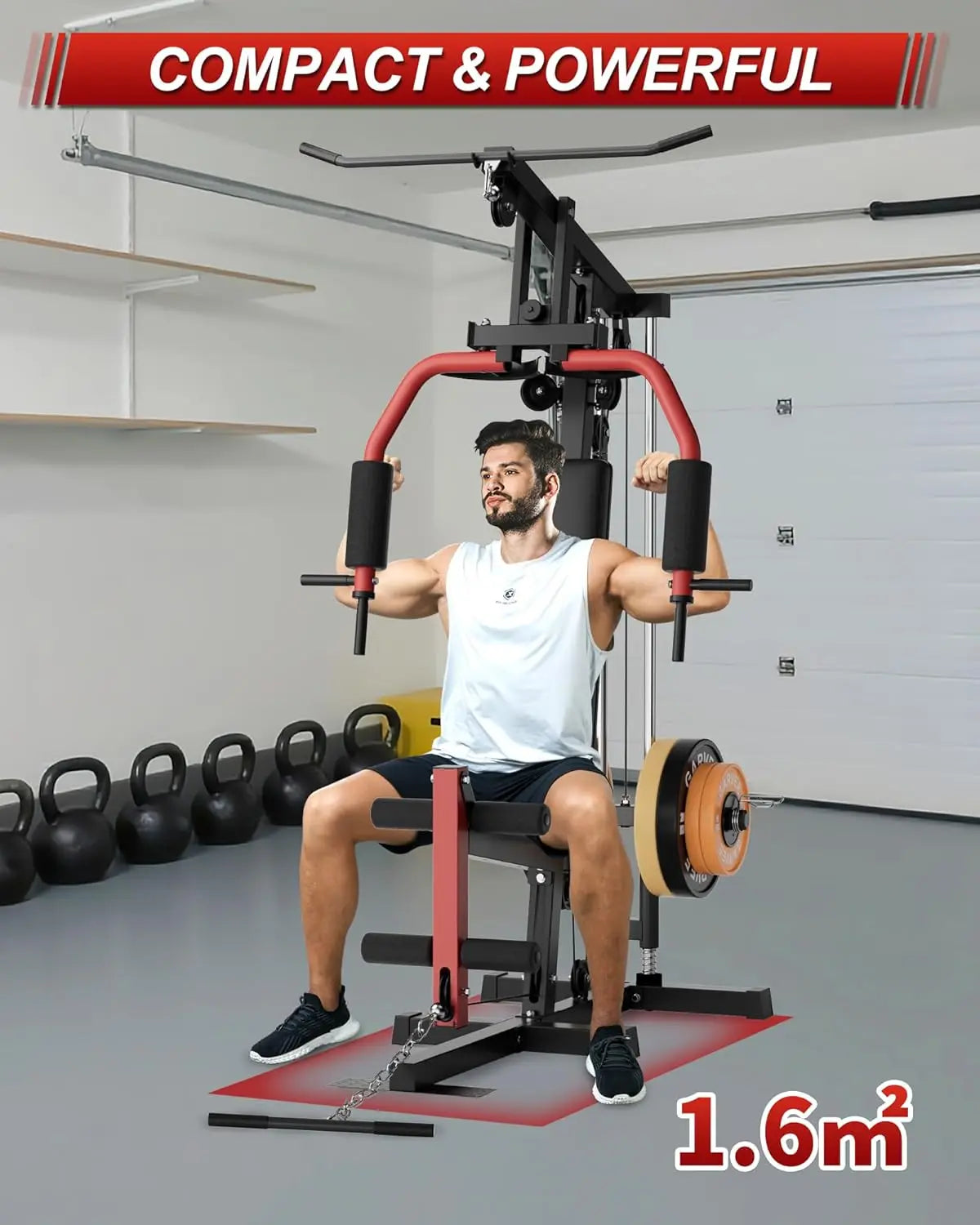 HiMISS All In One Home Gym Machine With Chest Press