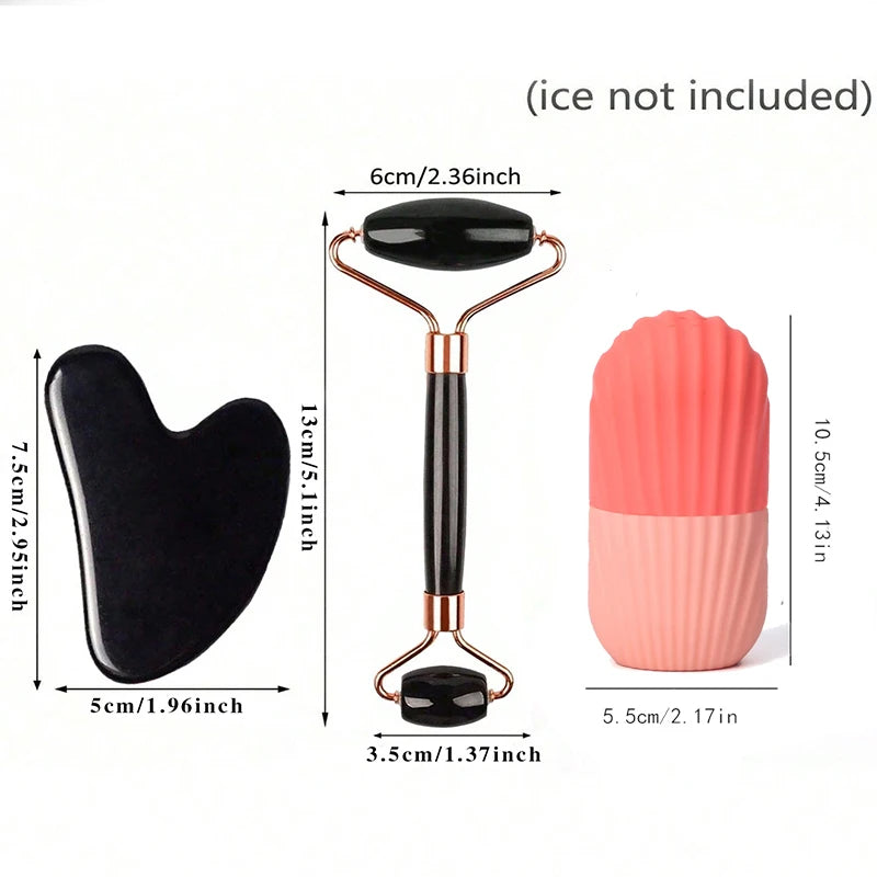 Ice Face Roller Set For Facial Massage And Contouring