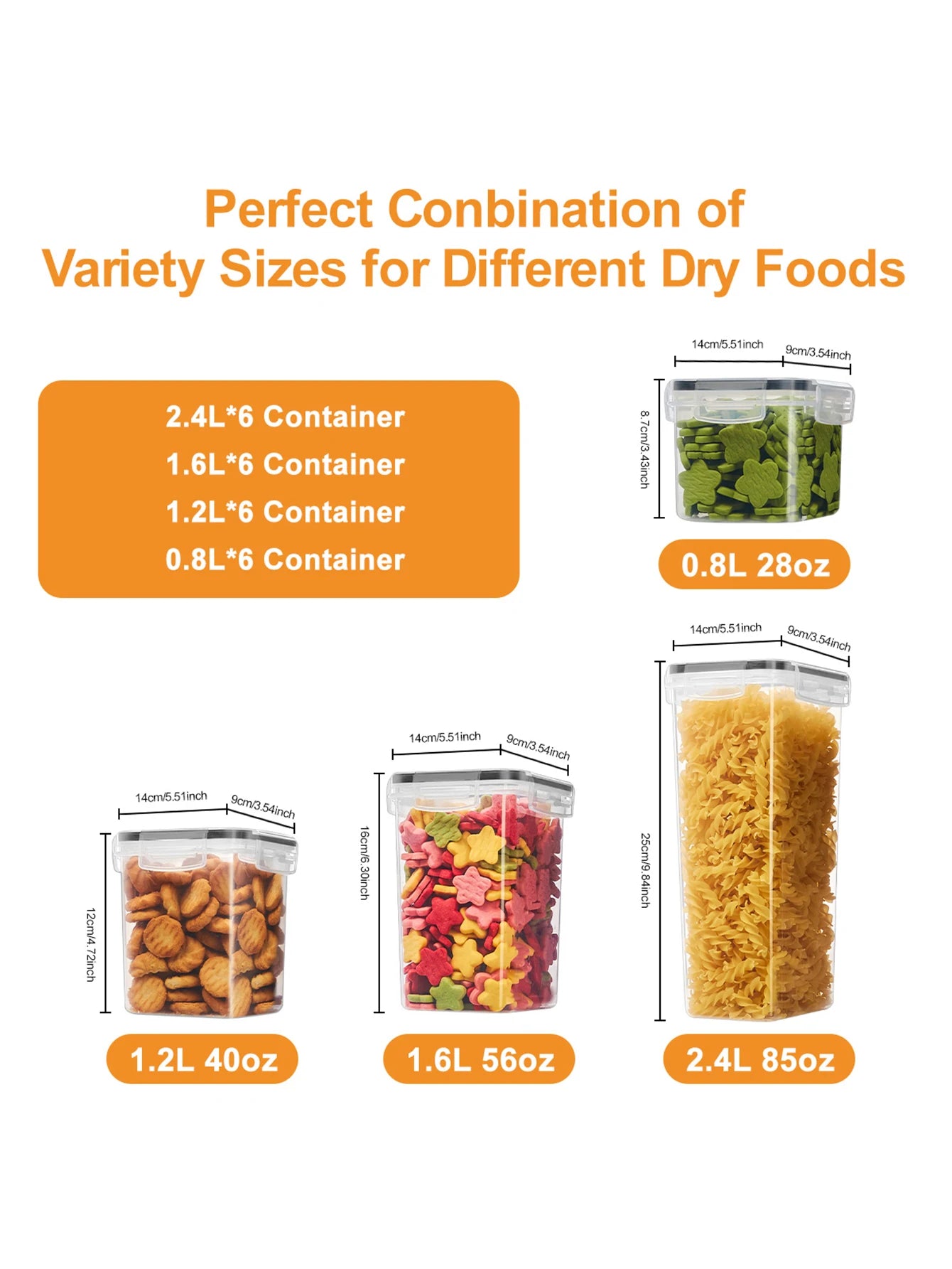 24Pcs Airtight Food Storage Containers With Labels For Pantry Organization